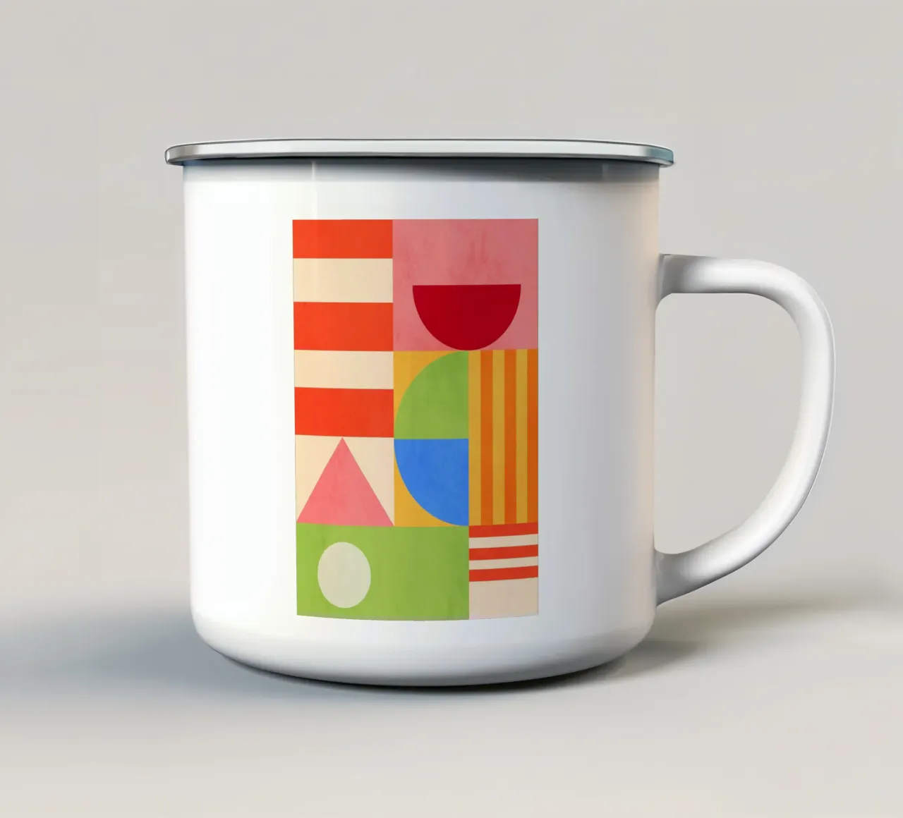 Forme geometriche 151 tazza in smalto da Gaite