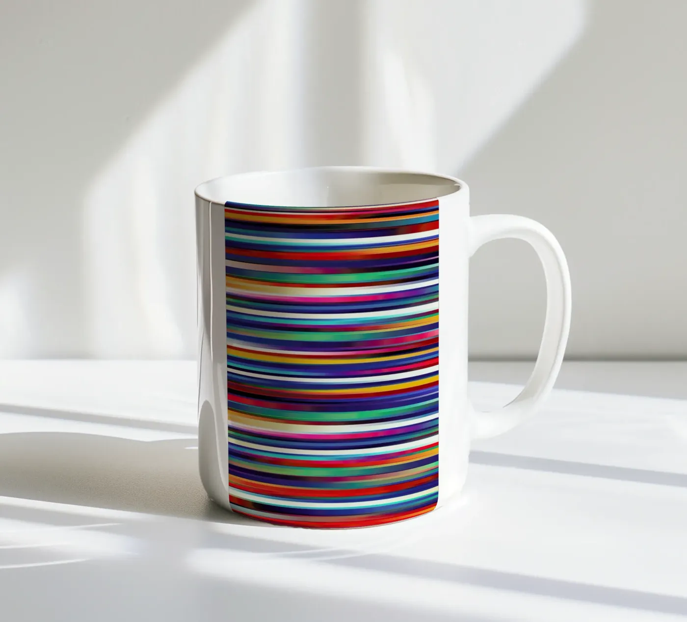 Blurry Lines ceramic mug by Danny Ivan