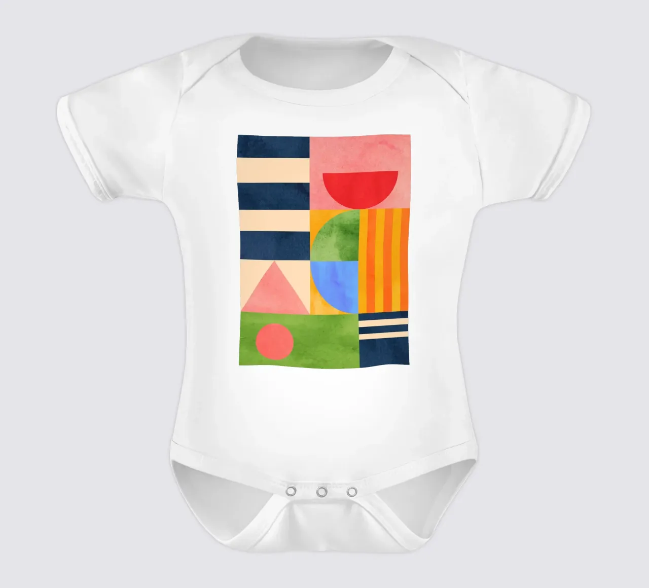Forme geometriche 148 body neonato maniche corte da Gaite