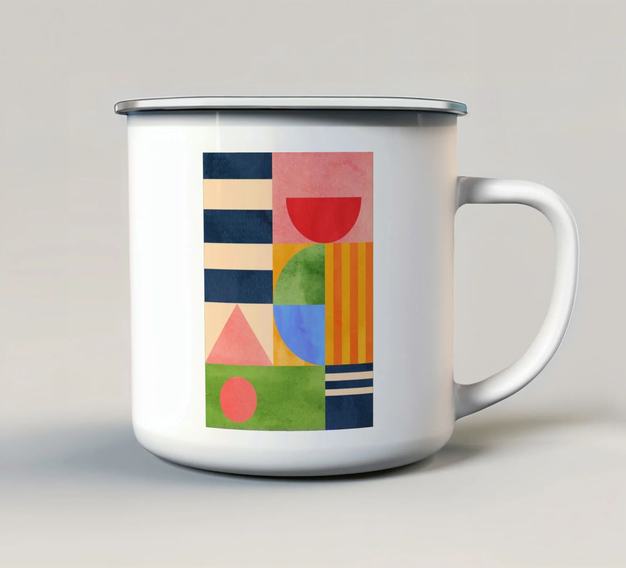 Forme geometriche 148 tazza in smalto da Gaite