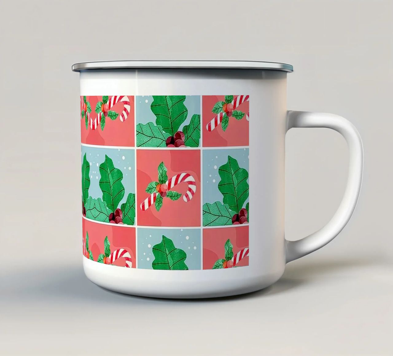 Dolce Natale tazza in smalto da Kiroiharu