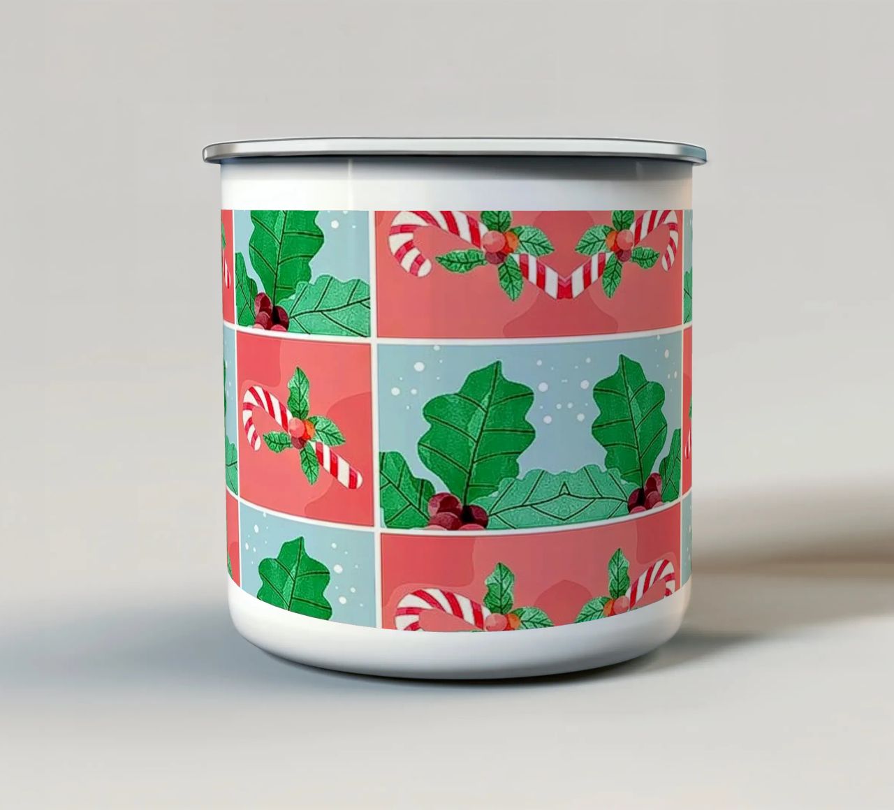 Dolce Natale tazza in smalto da Kiroiharu