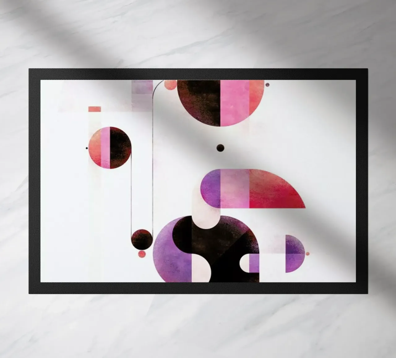 Rainbow Swinger doormat by Antony Squizzato