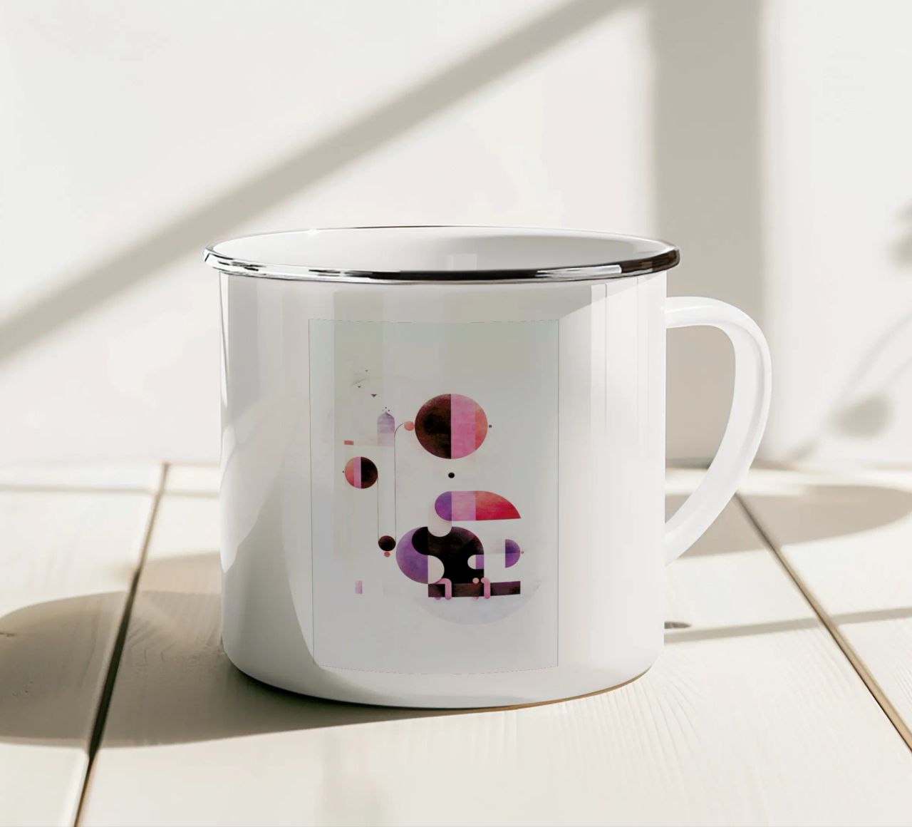 Rainbow Swinger tazza in smalto da Antony Squizzato