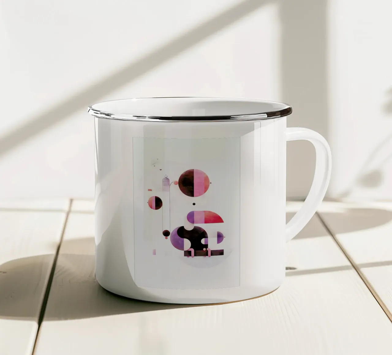 Rainbow Swinger taza de esmalte de Antony Squizzato