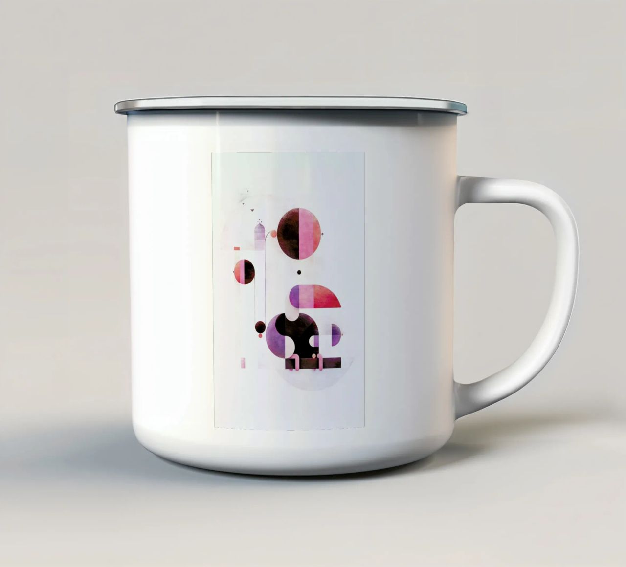 Rainbow Swinger tazza in smalto da Antony Squizzato