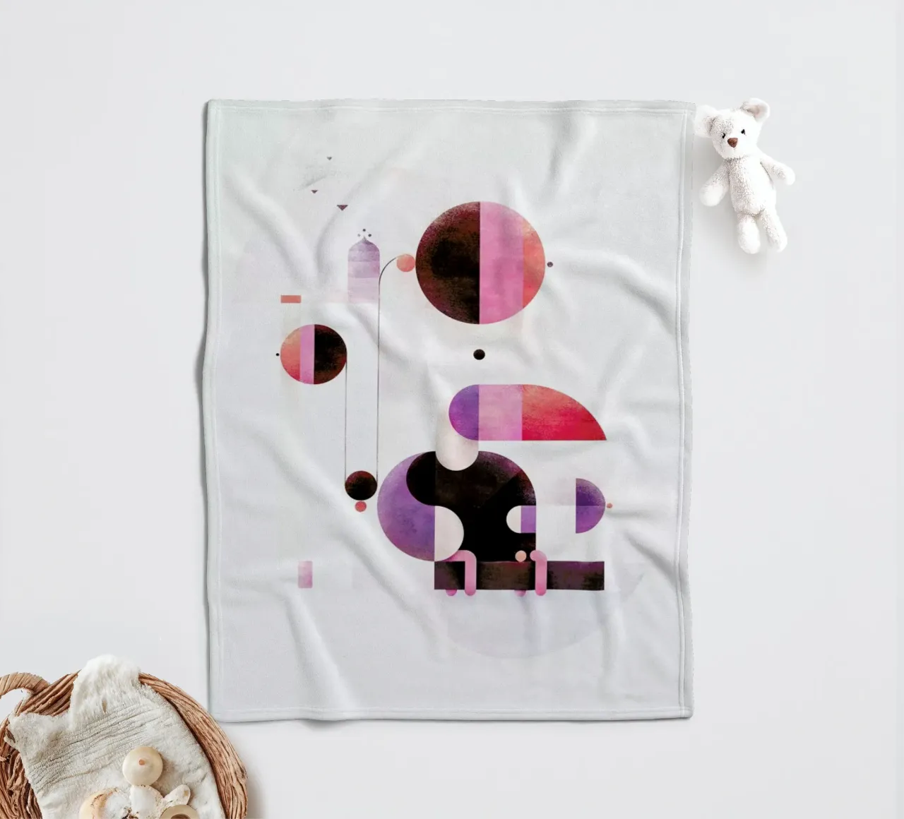 Rainbow Swinger Fleecedecke von Antony Squizzato