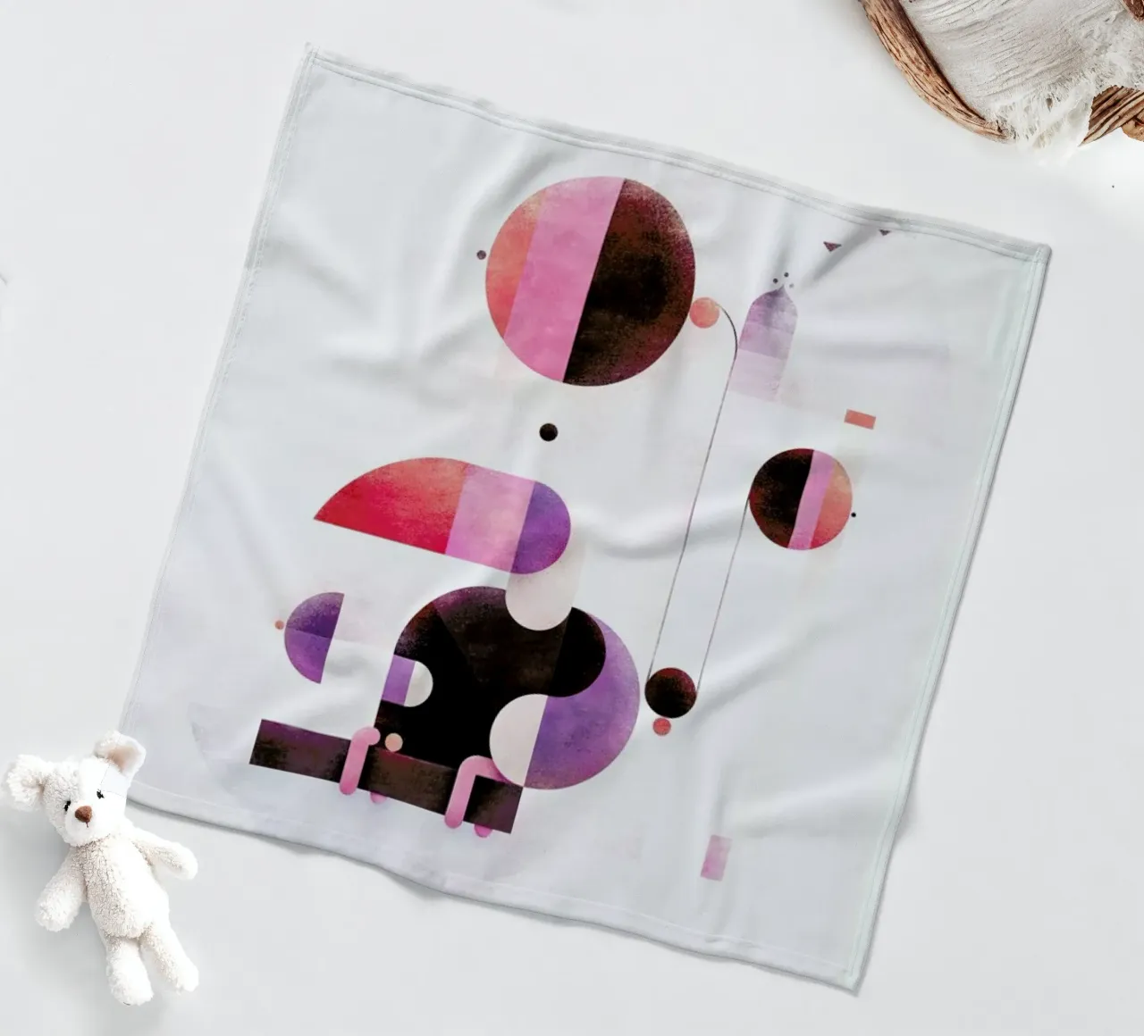 Rainbow Swinger Fleecedecke von Antony Squizzato