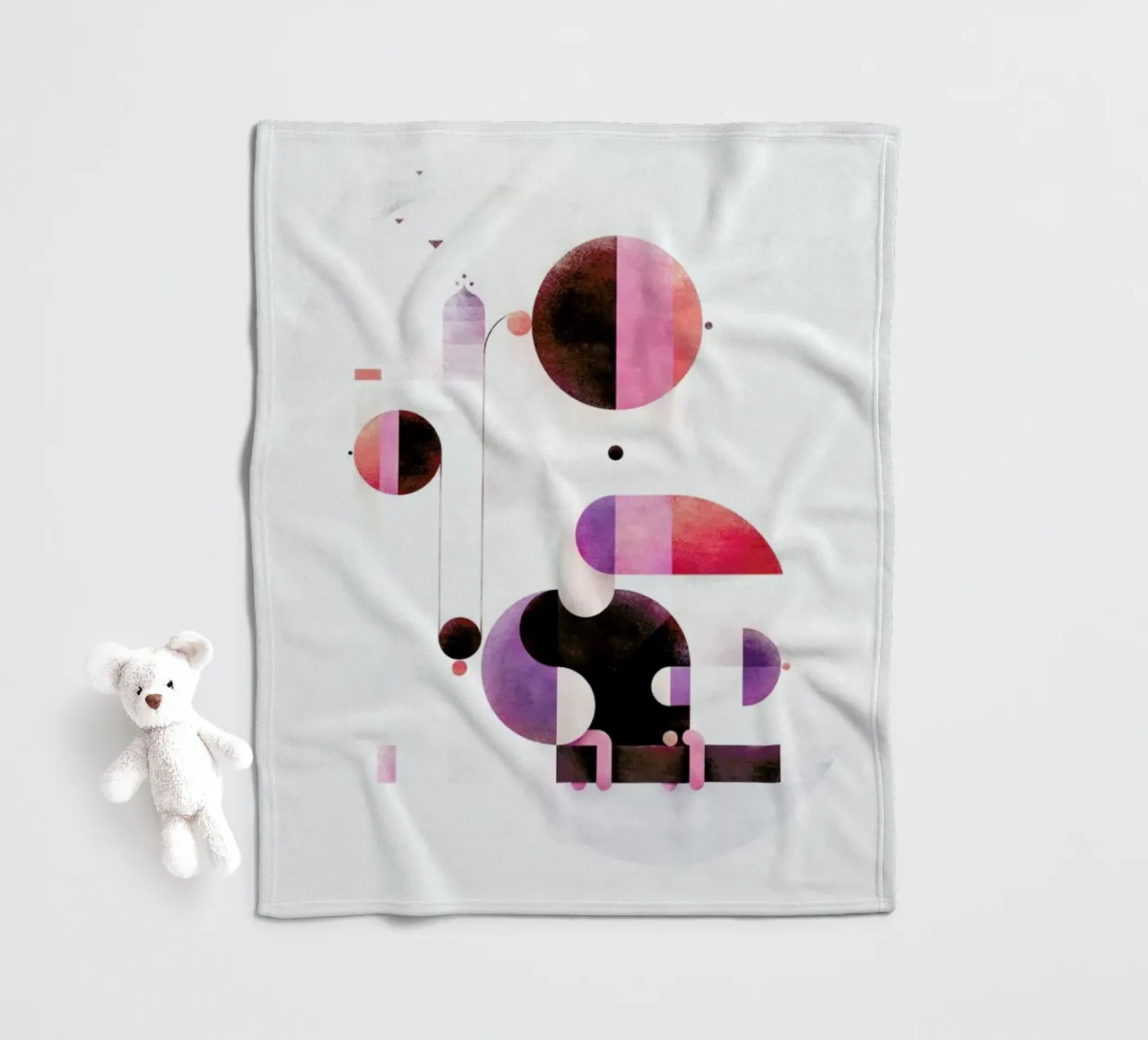 Rainbow Swinger Fleecedecke von Antony Squizzato