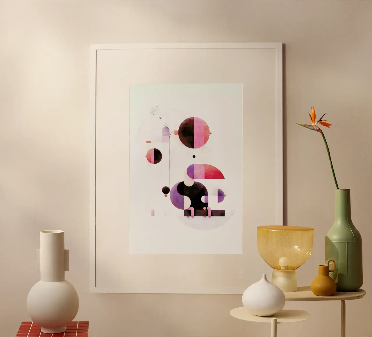 Rainbow Swinger poster con telaio in plastica da Antony Squizzato