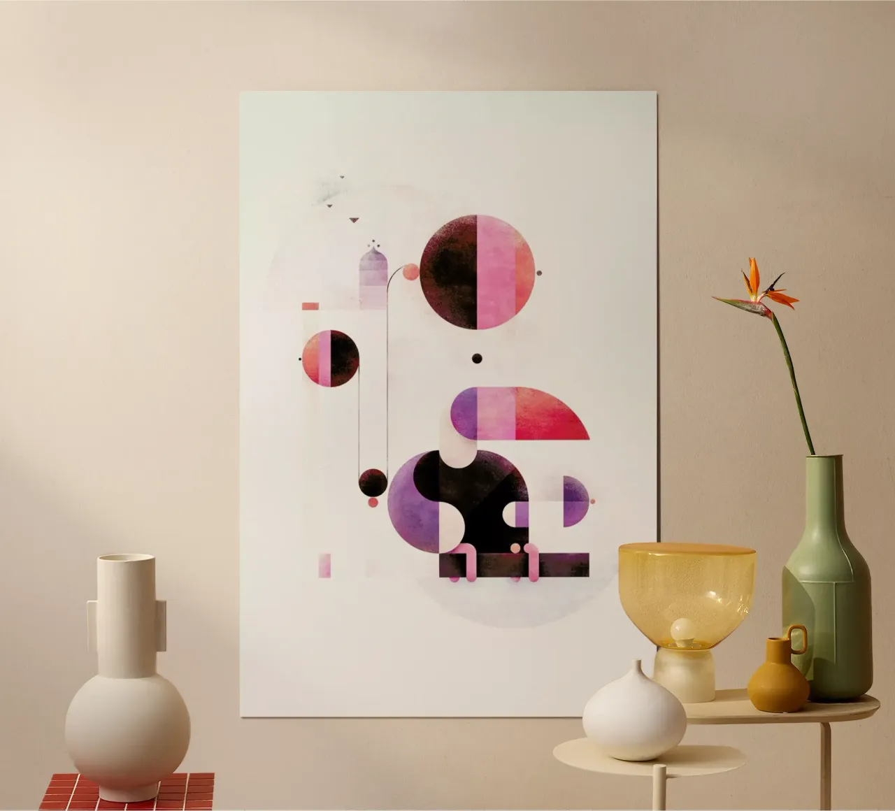 Rainbow Swinger poster con telaio in plastica da Antony Squizzato