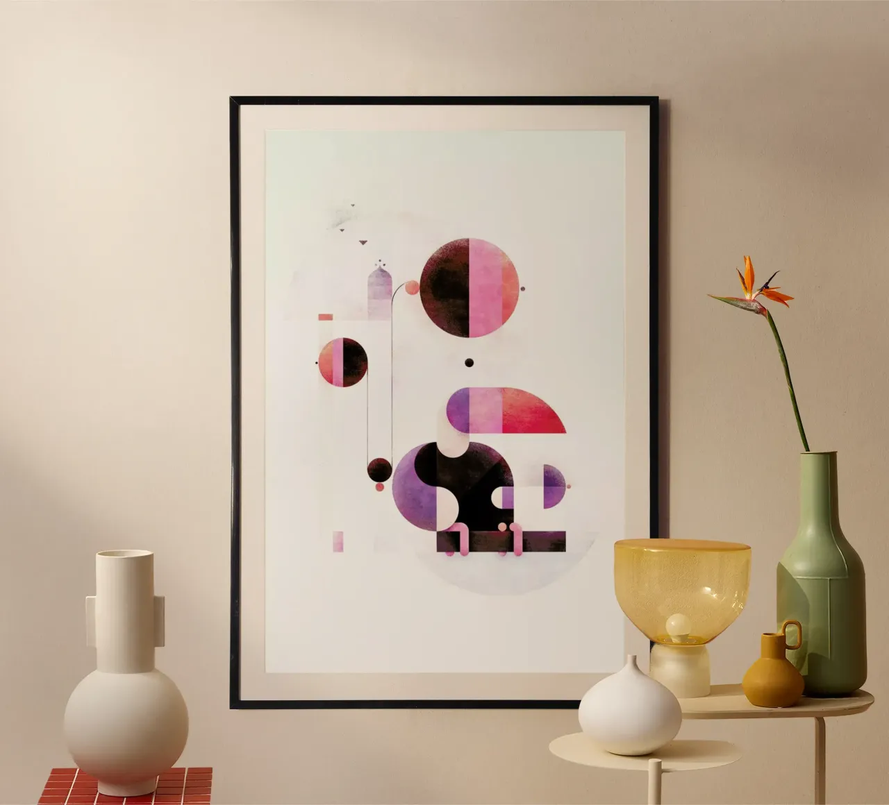 Rainbow Swinger poster con telaio in plastica da Antony Squizzato