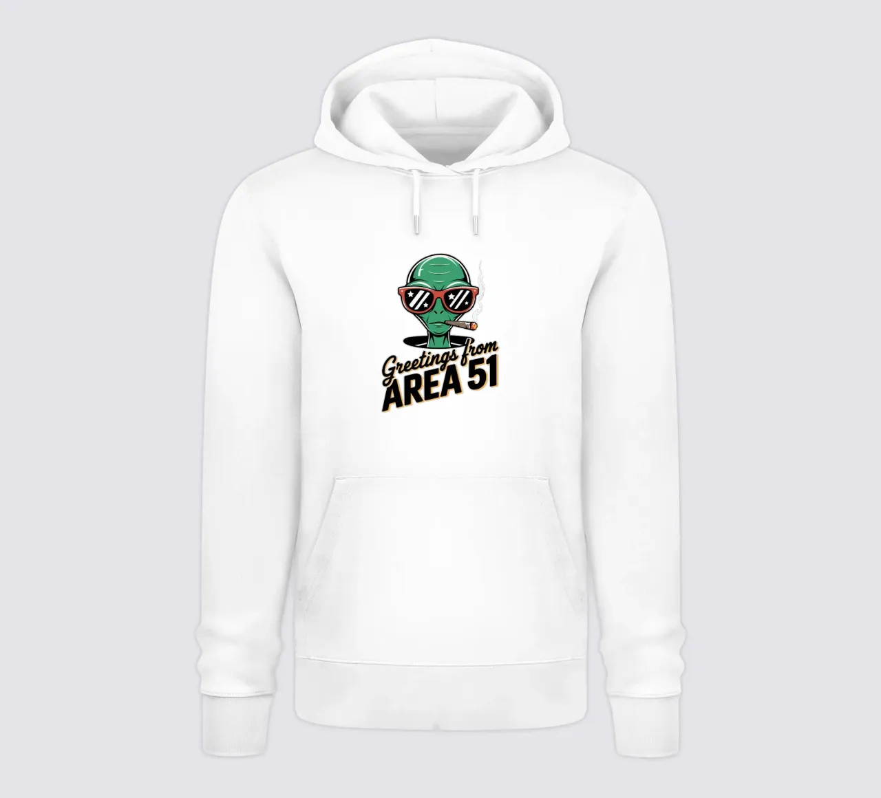 Greetings from Area 51 felpa con cappuccio da edsonramosart