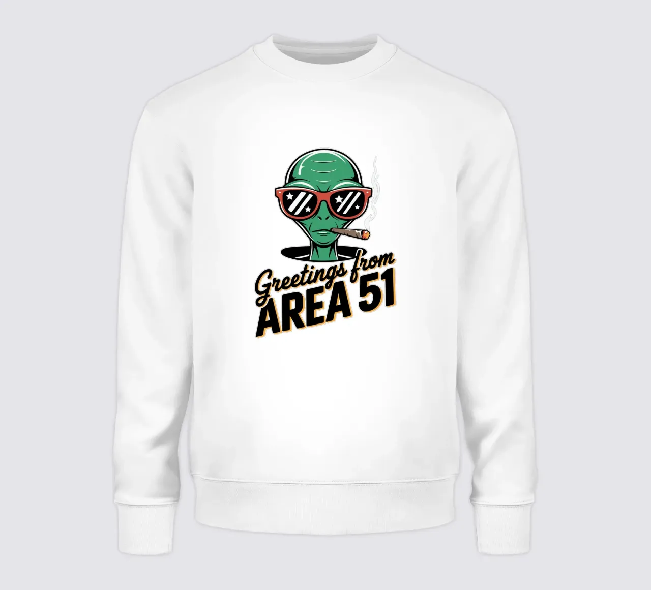 Greetings from Area 51 felpa da edsonramosart