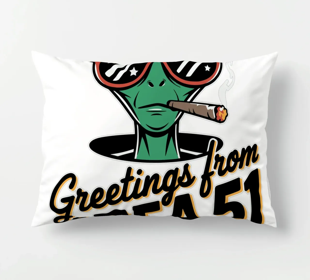 Greetings from Area 51 cuscino da edsonramosart
