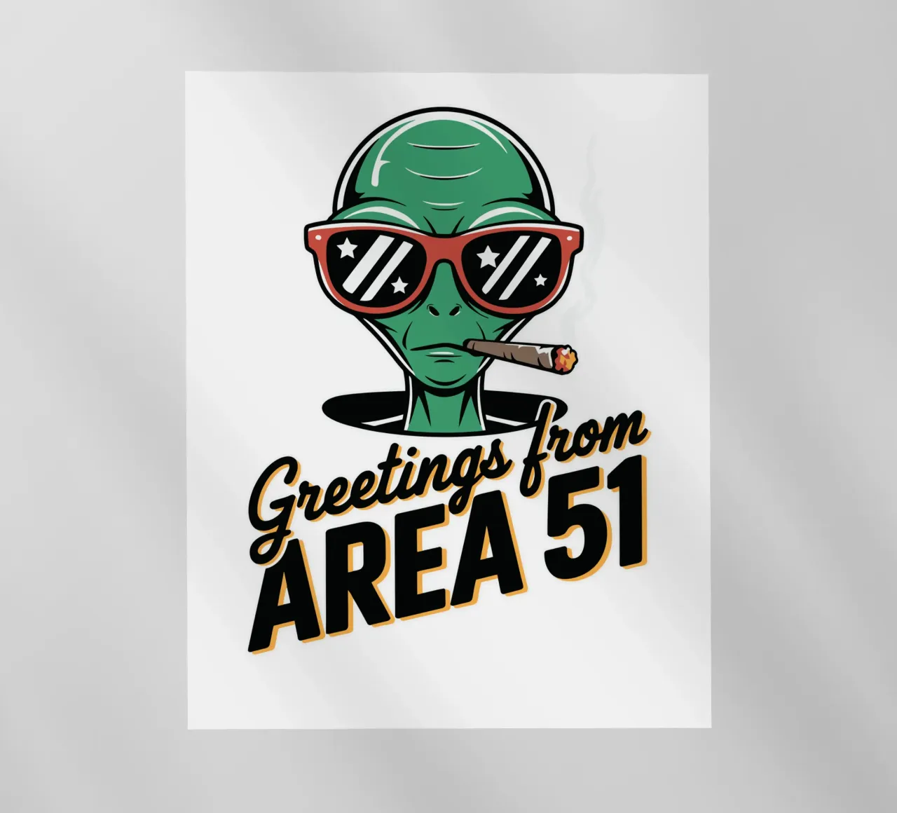 Greetings from Area 51 pellicola backlit da edsonramosart