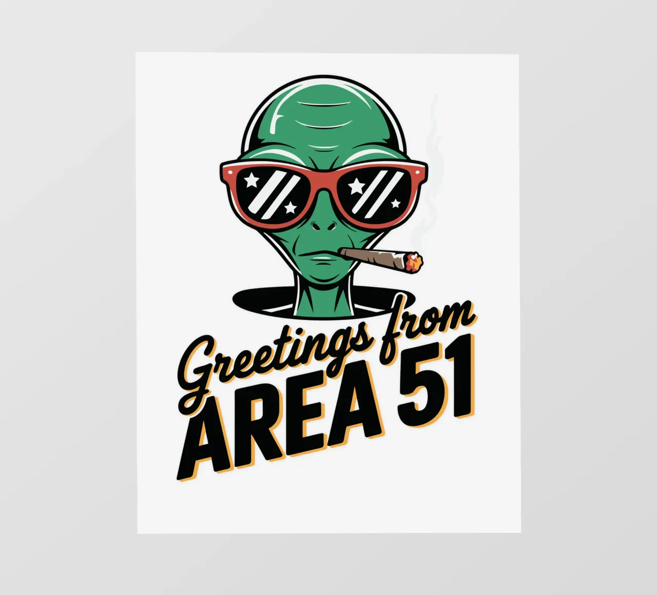 Greetings from Area 51 pellicola backlit da edsonramosart