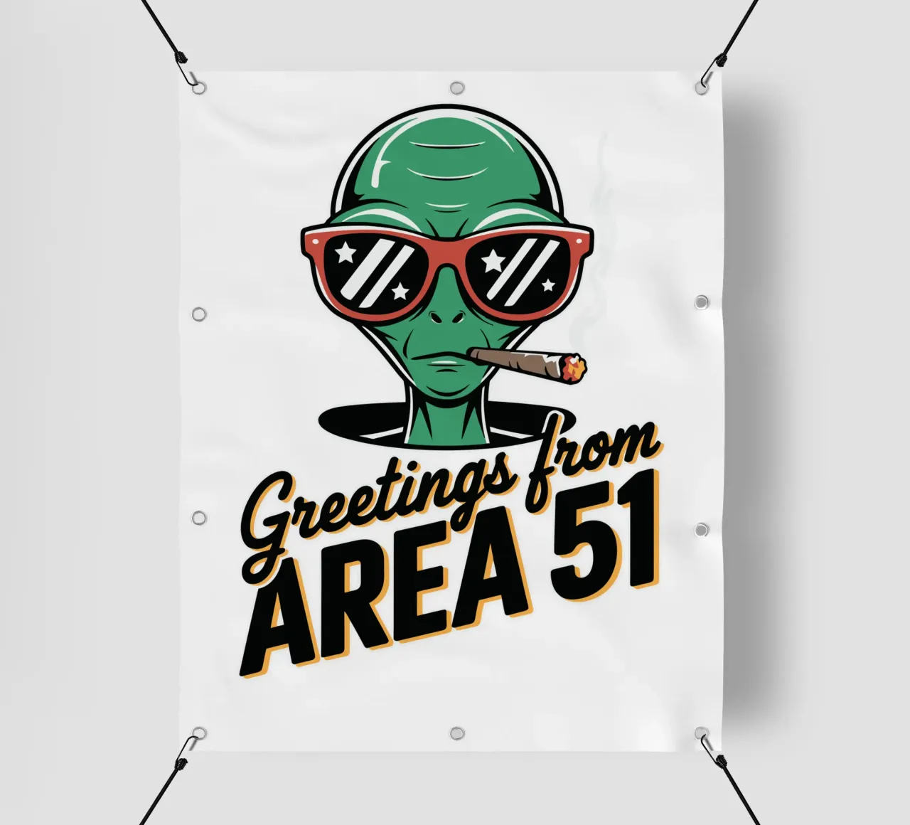 Greetings from Area 51 telo in pvc da edsonramosart