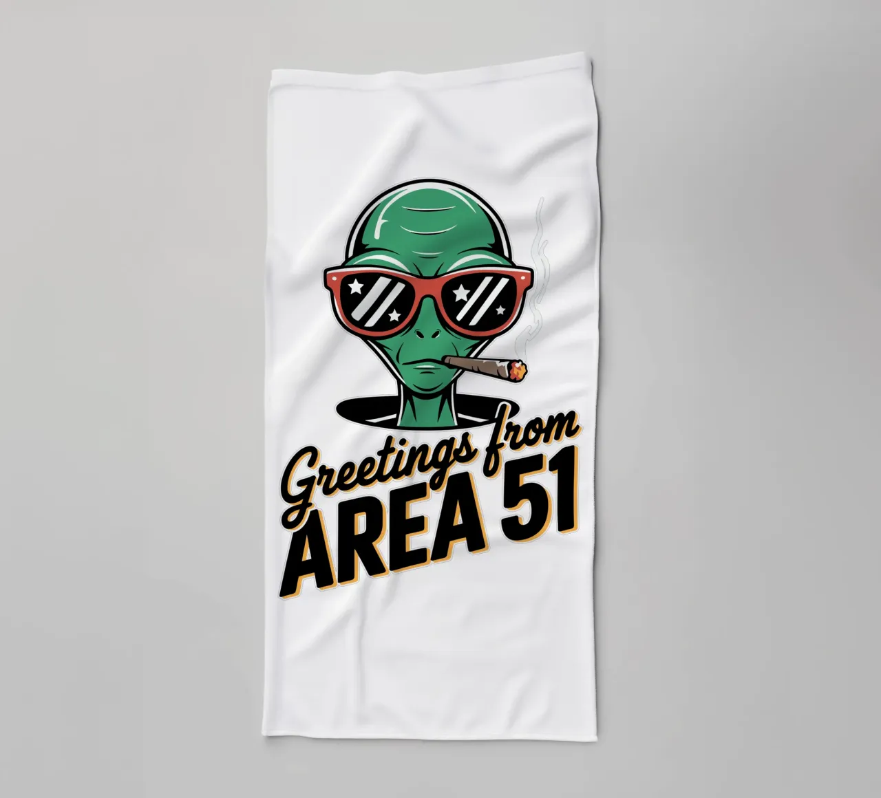 Greetings from Area 51 asciugamano da bagno da edsonramosart