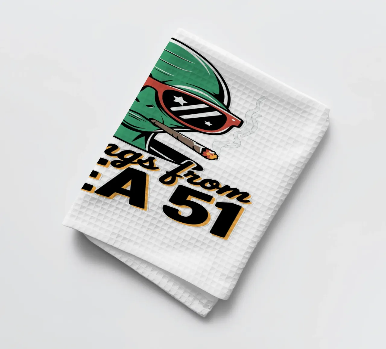Greetings from Area 51 canovaccio da cucina da edsonramosart