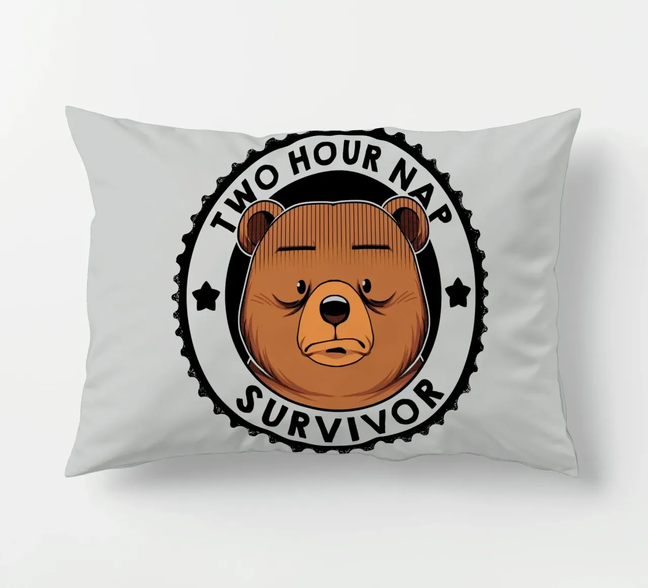 Two Hour Nap Survivor Bear cuscino da Tobe Fonseca