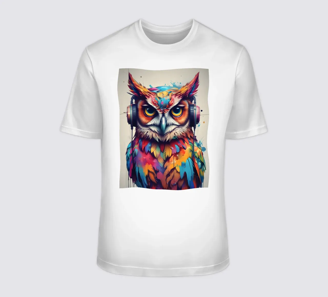 Gufo in cuffia t-shirt da MakArena