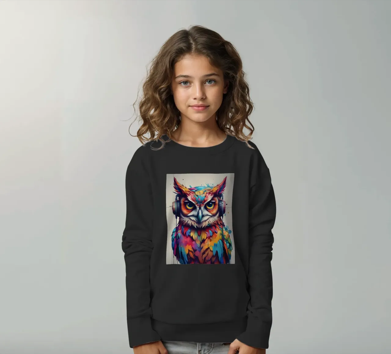 Gufo in cuffia felpa bambino da MakArena
