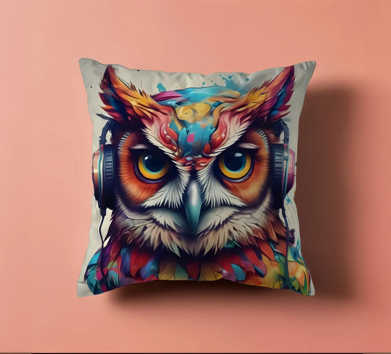 Gufo in cuffia cuscino da MakArena