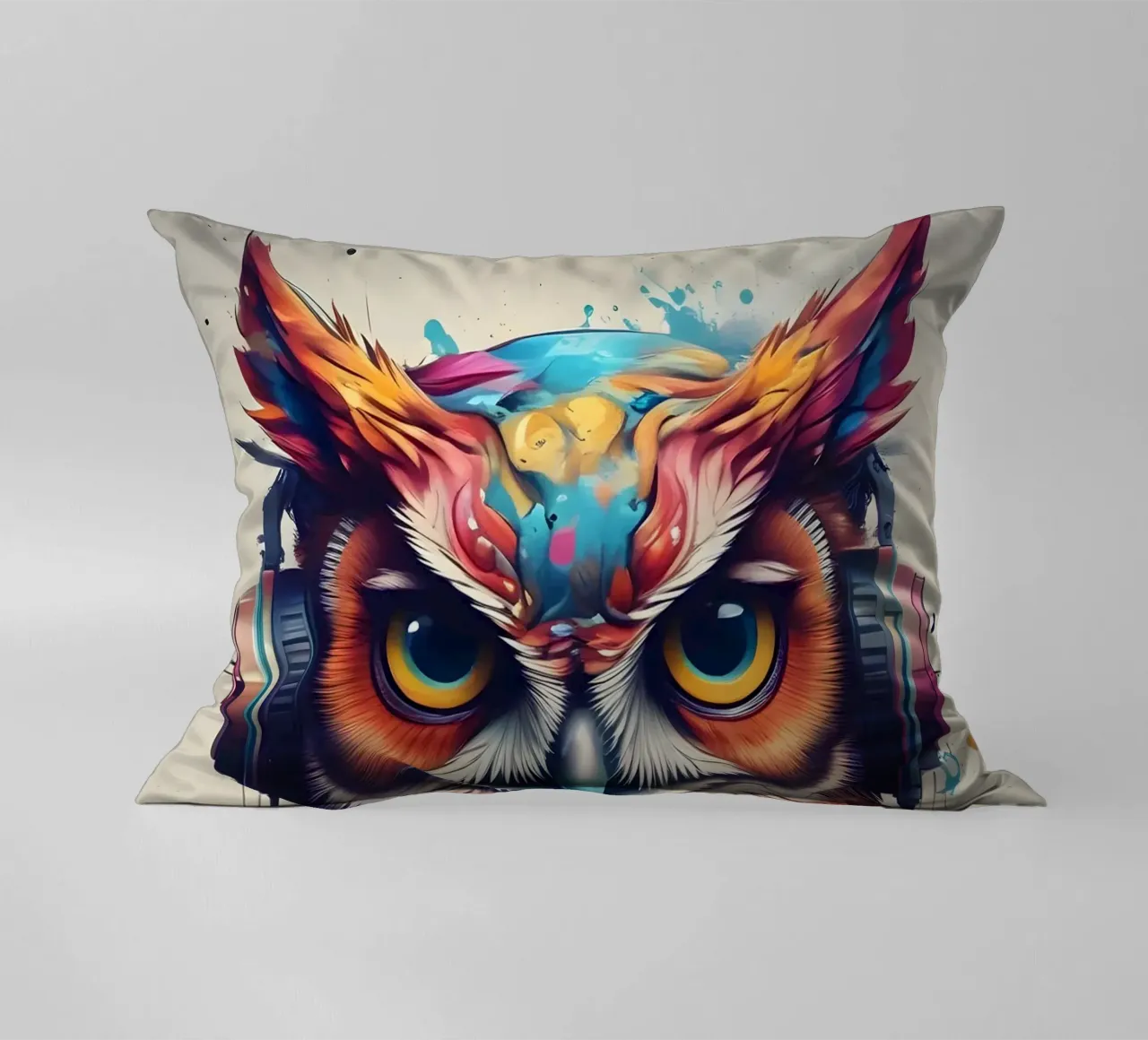 Gufo in cuffia cuscino da MakArena