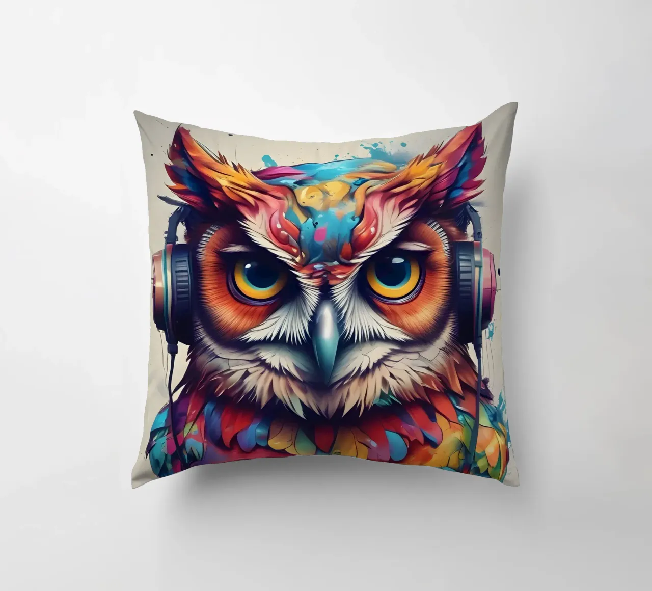 Gufo in cuffia cuscino da MakArena