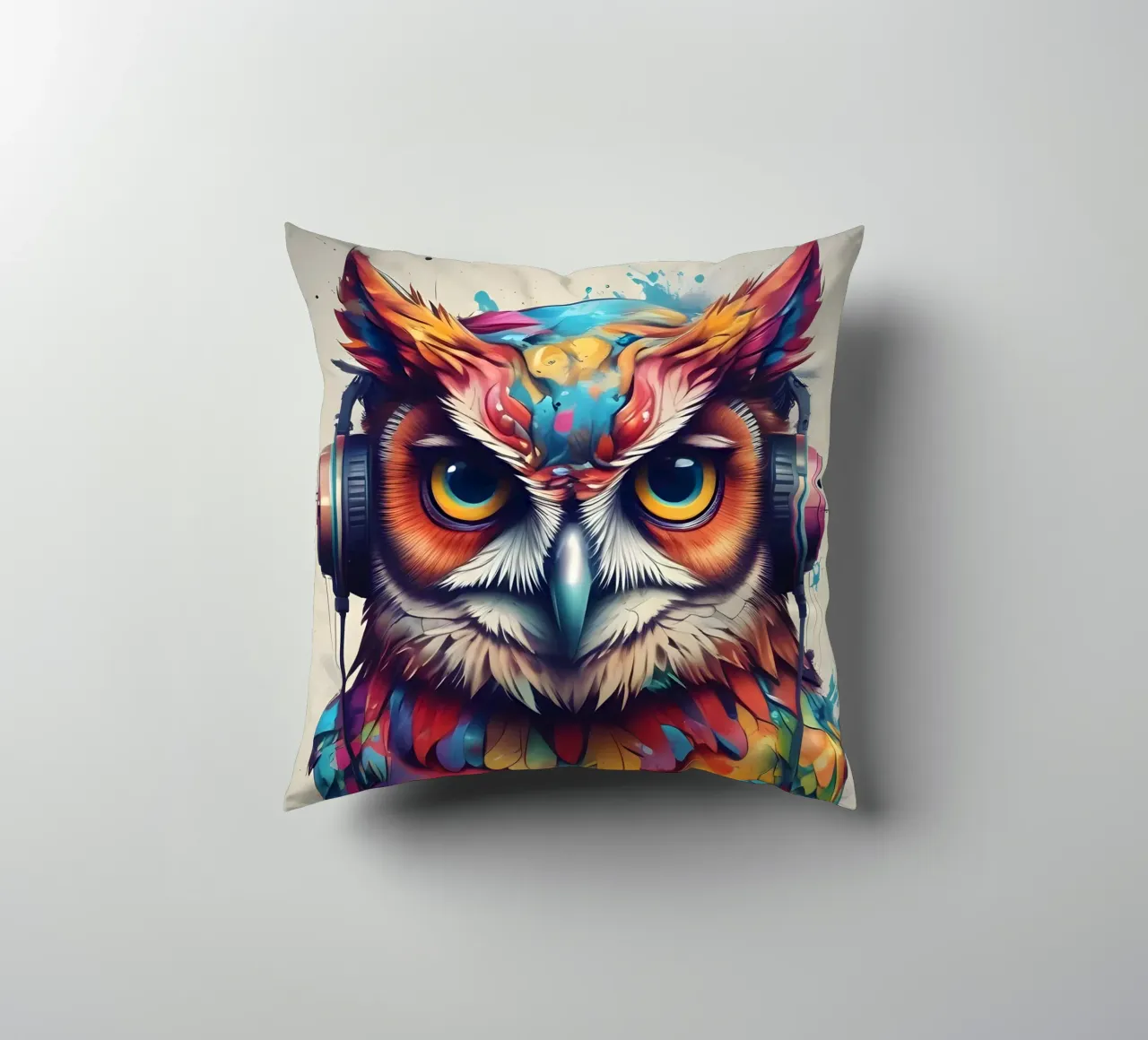 Gufo in cuffia cuscino da MakArena