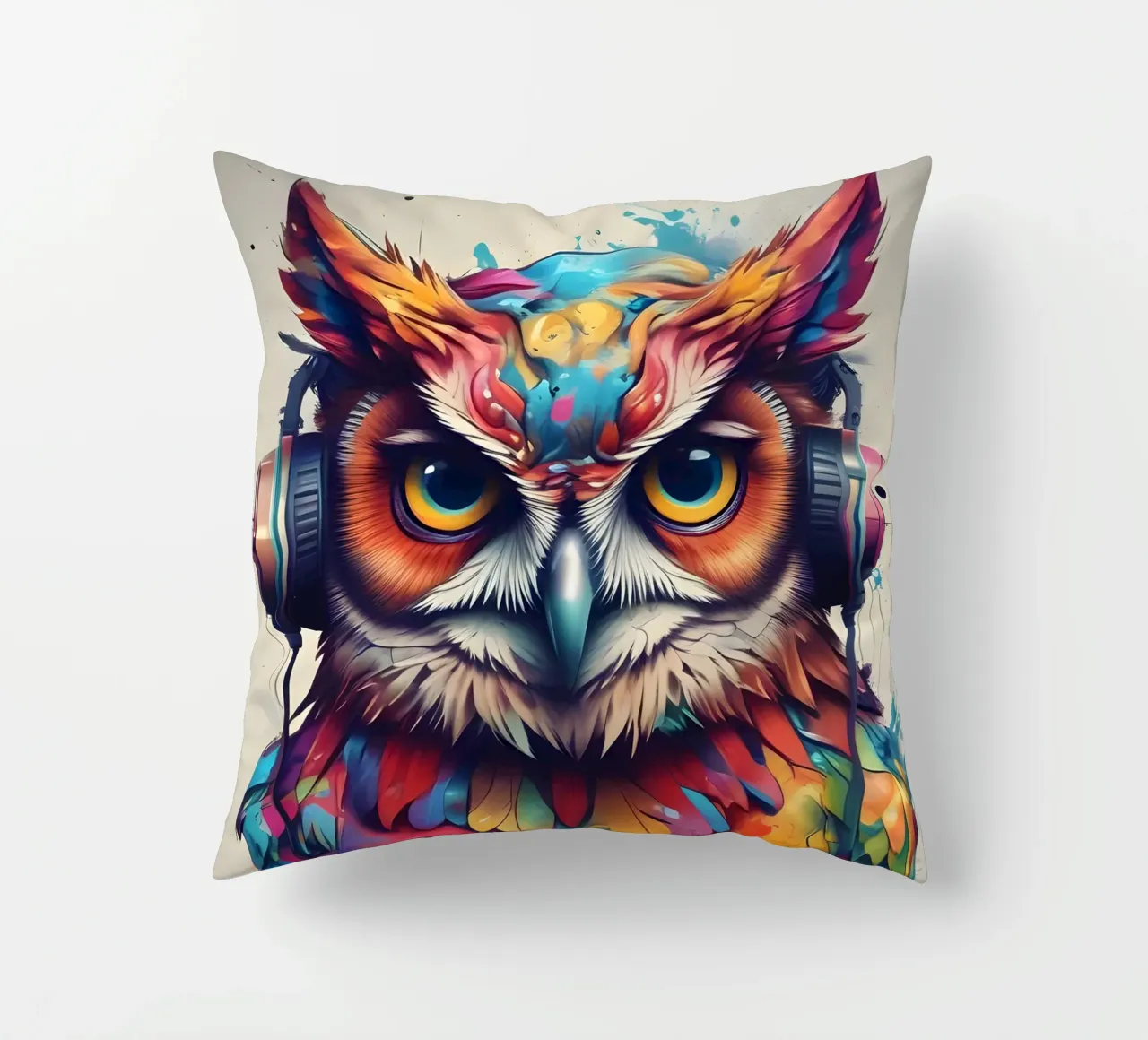 Gufo in cuffia cuscino da MakArena