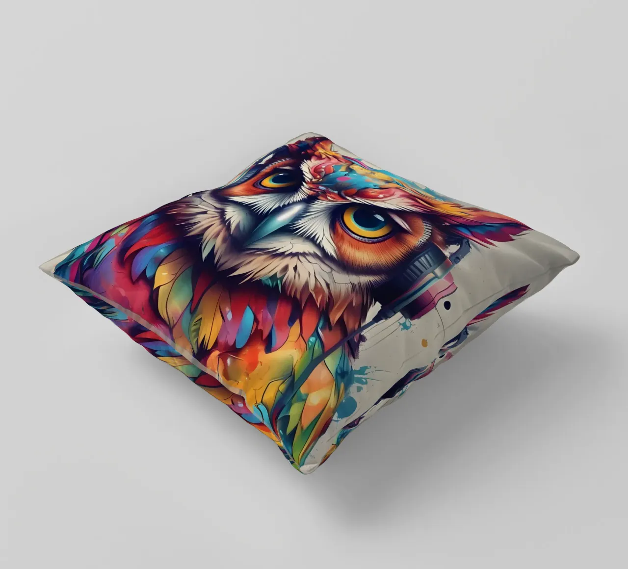 Gufo in cuffia cuscino da MakArena