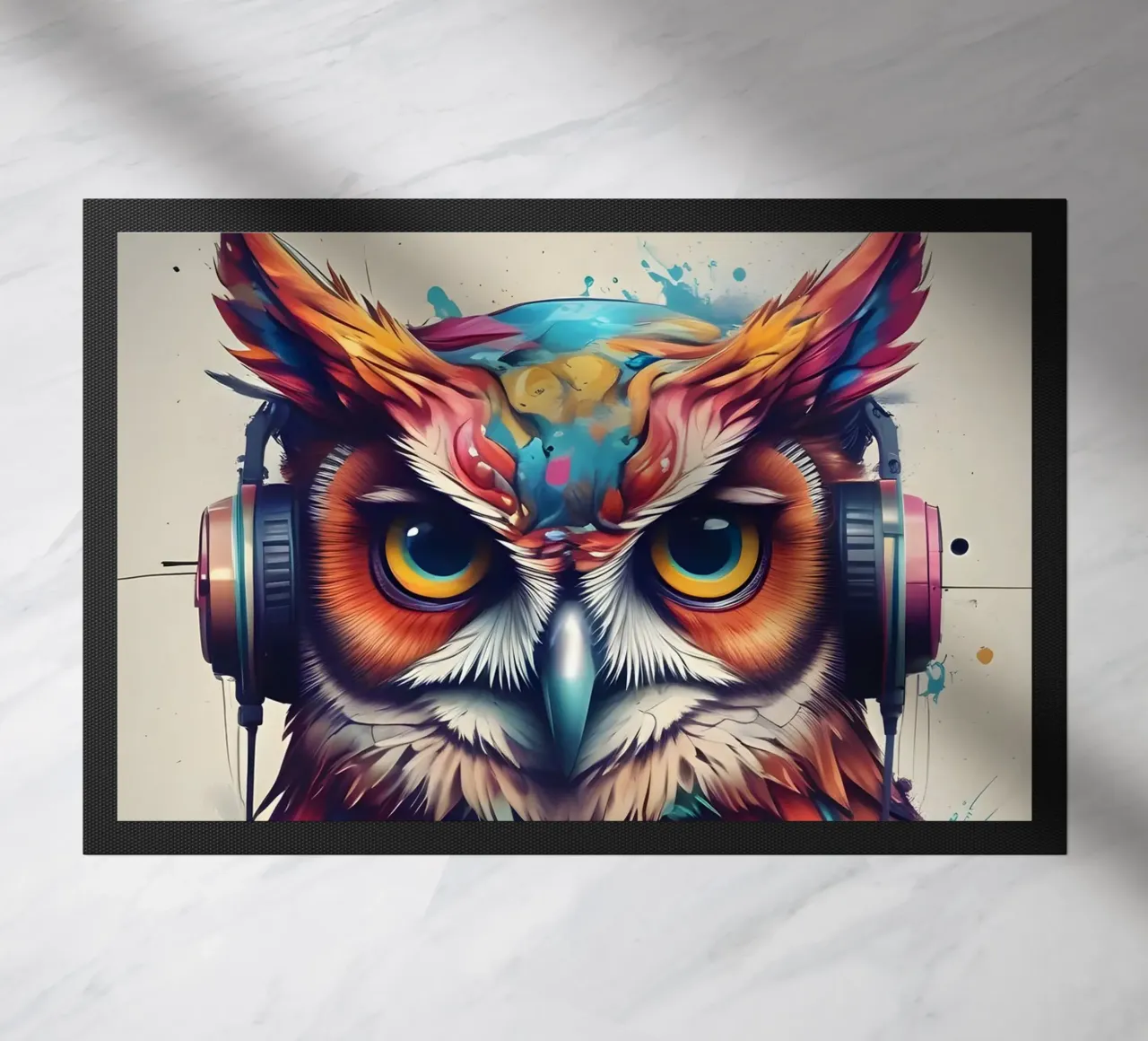 Gufo in cuffia zerbino da MakArena