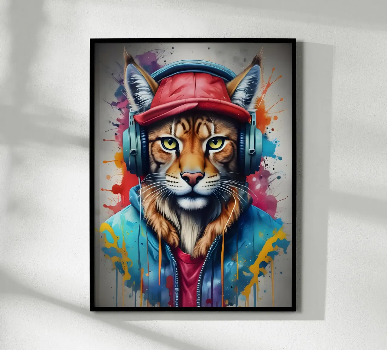 Lynx avec écouteurs poster de MakArena