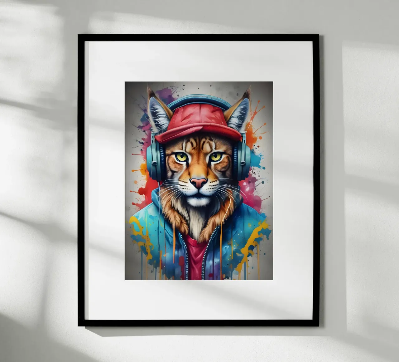 Lynx avec écouteurs poster de MakArena