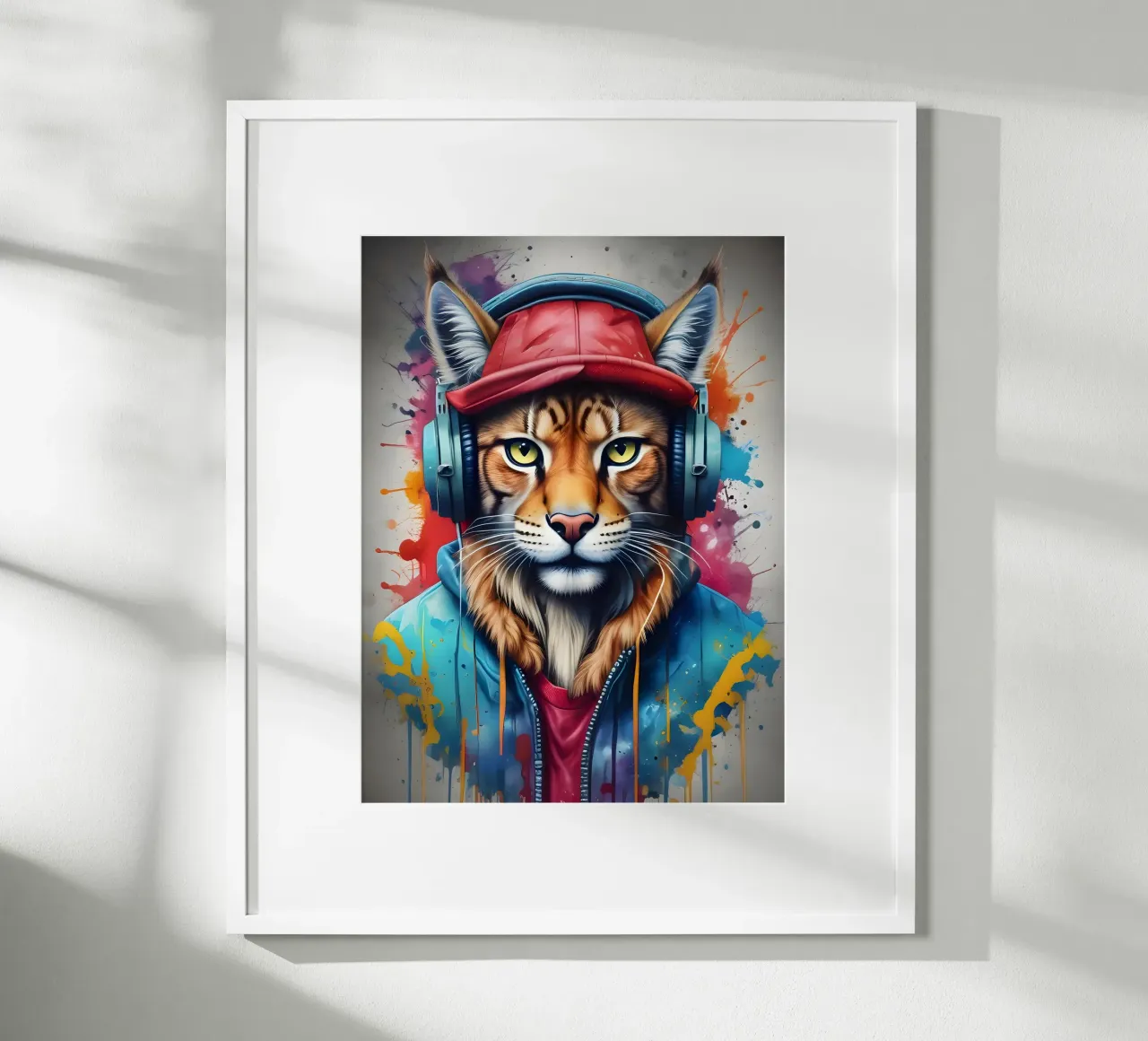 Lynx avec écouteurs poster de MakArena