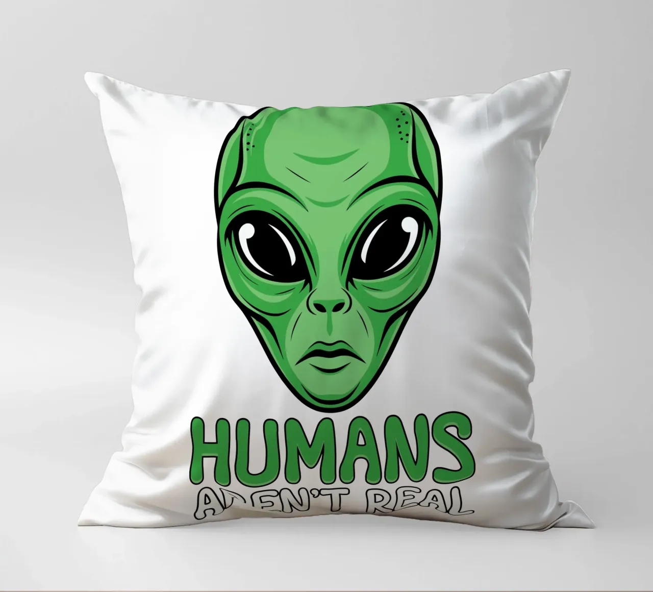 Humans Aren't Real cuscino da edsonramosart