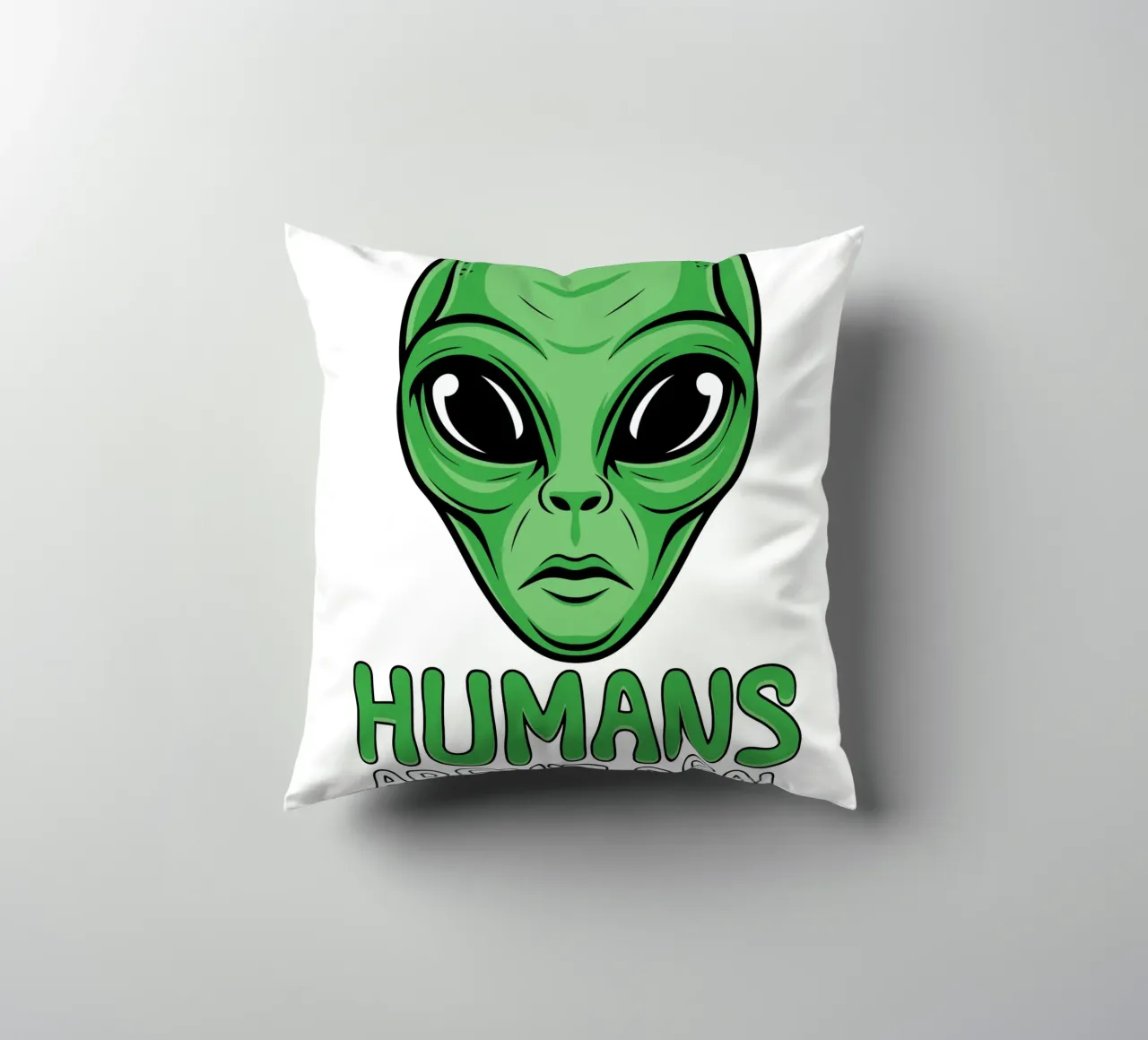 Humans Aren't Real cuscino da edsonramosart