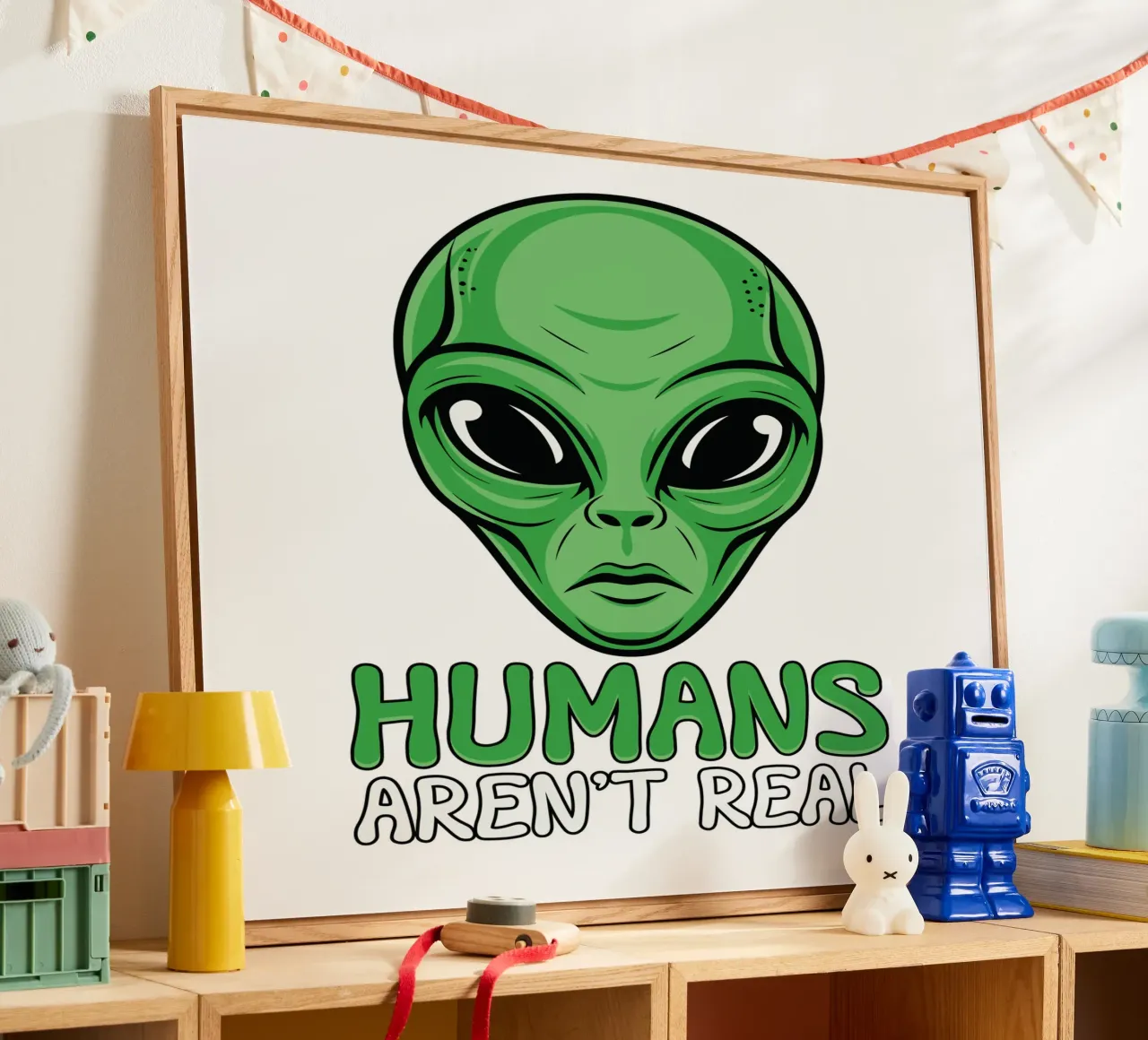 Humans Aren't Real plexiglass da edsonramosart