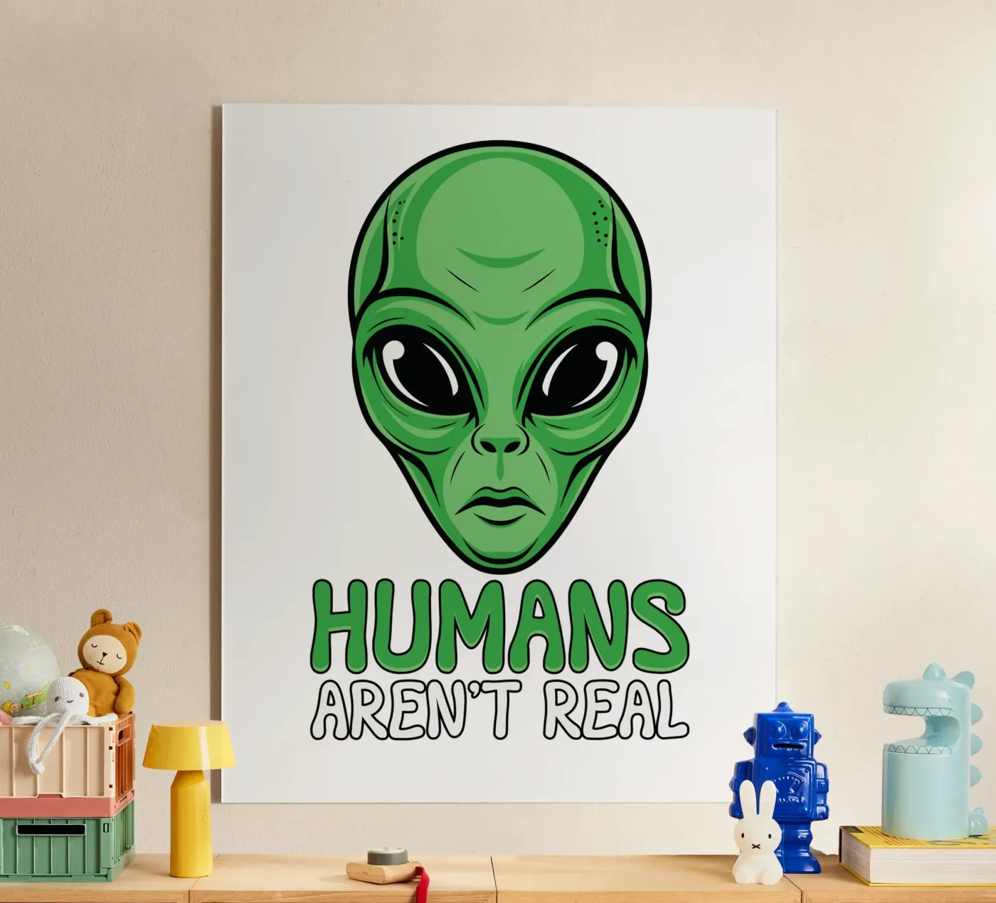 Humans Aren't Real plexiglass da edsonramosart