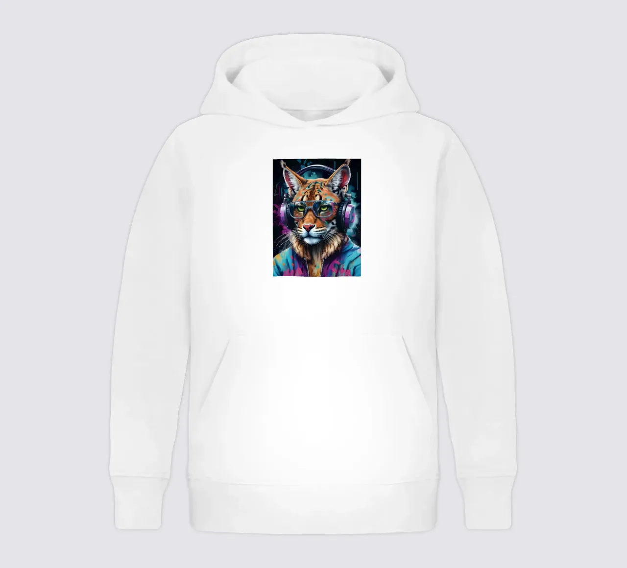 Lynx in cuffia felpa bambino con cappuccio da MakArena