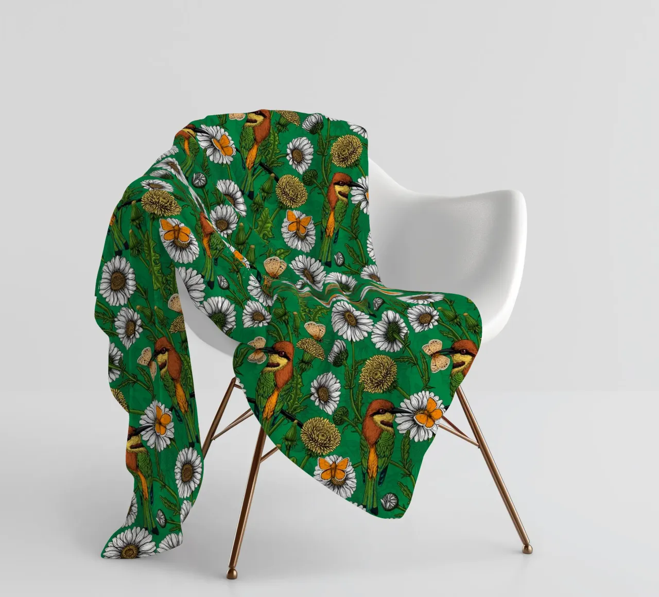 Katerina Kirilova - Mangiatori di api e amanti delle api verdi coperta in pile da The Artcircle