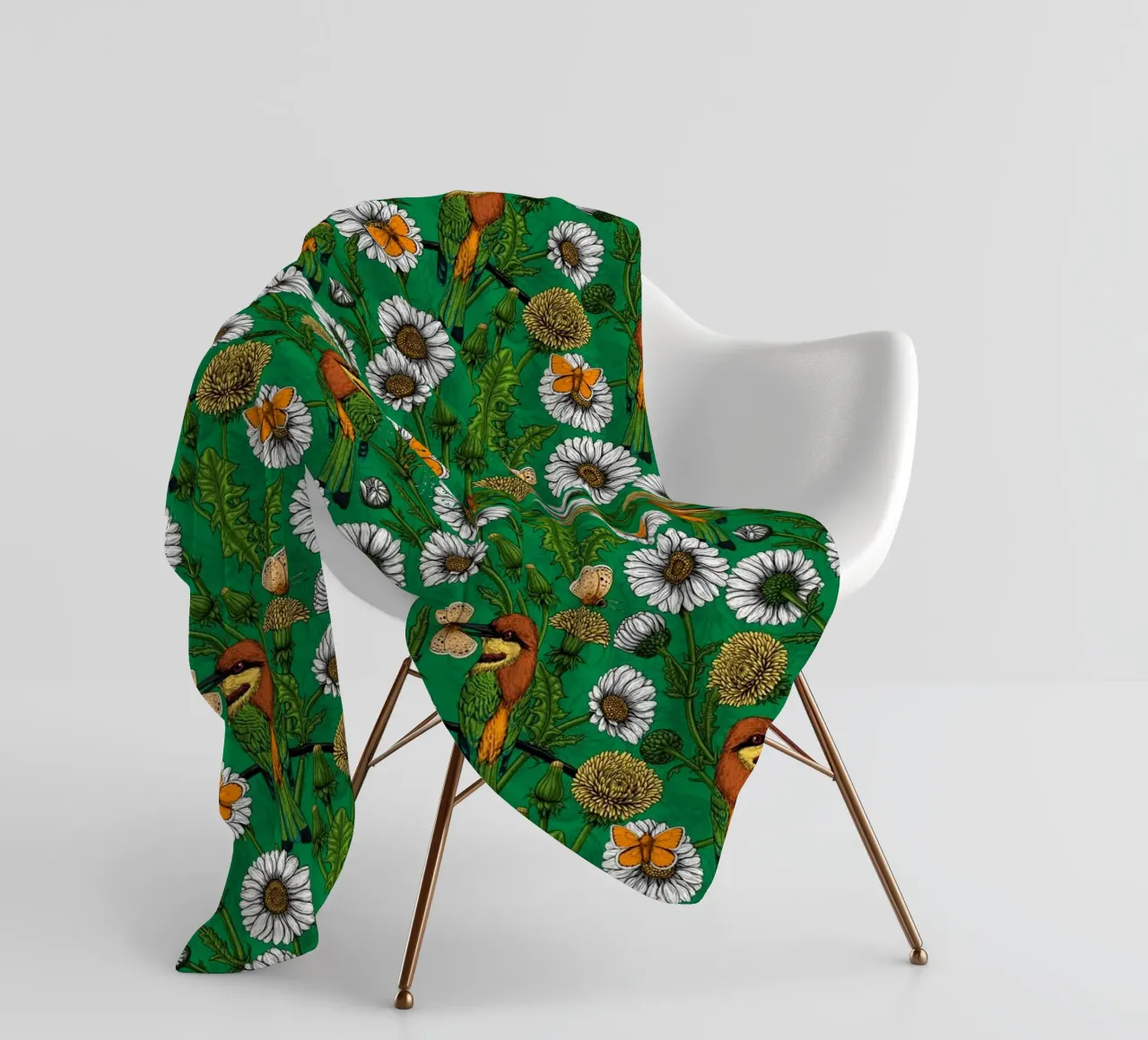 Katerina Kirilova - Mangiatori di api e amanti delle api verdi coperta in pile da The Artcircle