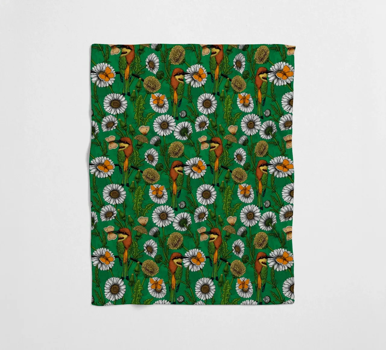 Katerina Kirilova - Mangiatori di api e amanti delle api verdi coperta in pile da The Artcircle