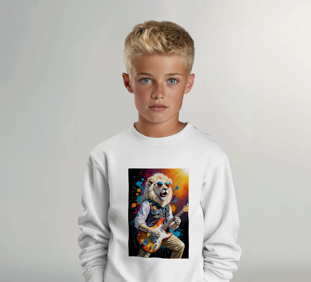 Leone rocker felpa bambino da MakArena