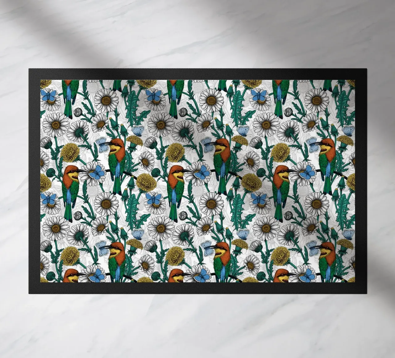 Katerina Kirilova - Mangiatori di api e amanti delle api bianche zerbino da The Artcircle