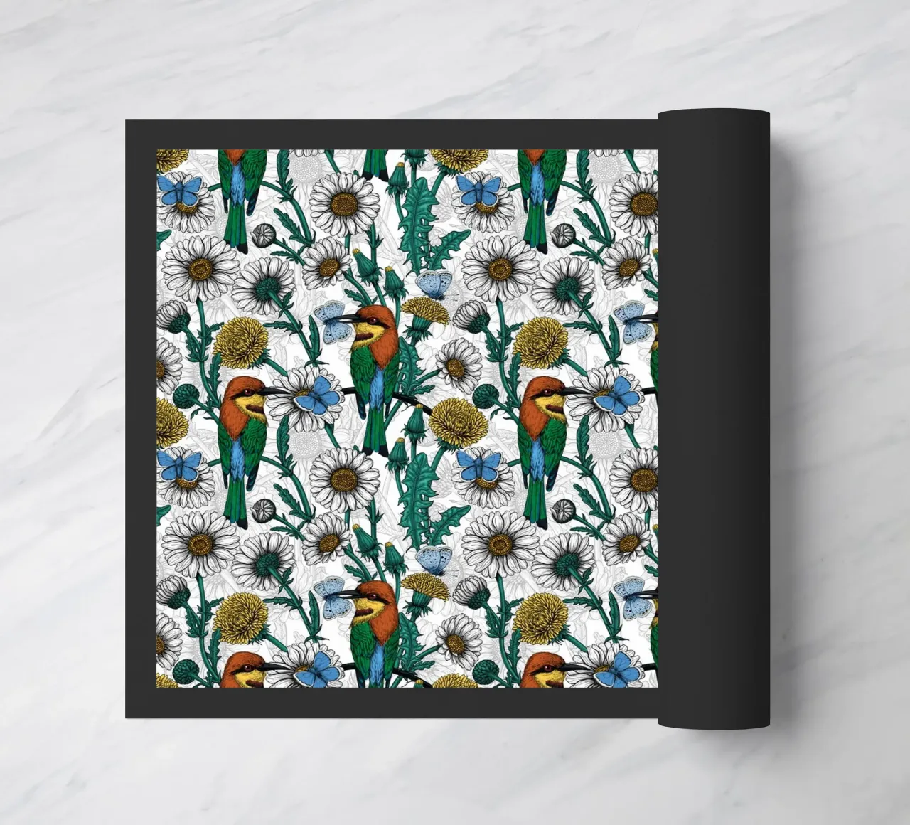 Katerina Kirilova - Mangiatori di api e amanti delle api bianche zerbino da The Artcircle