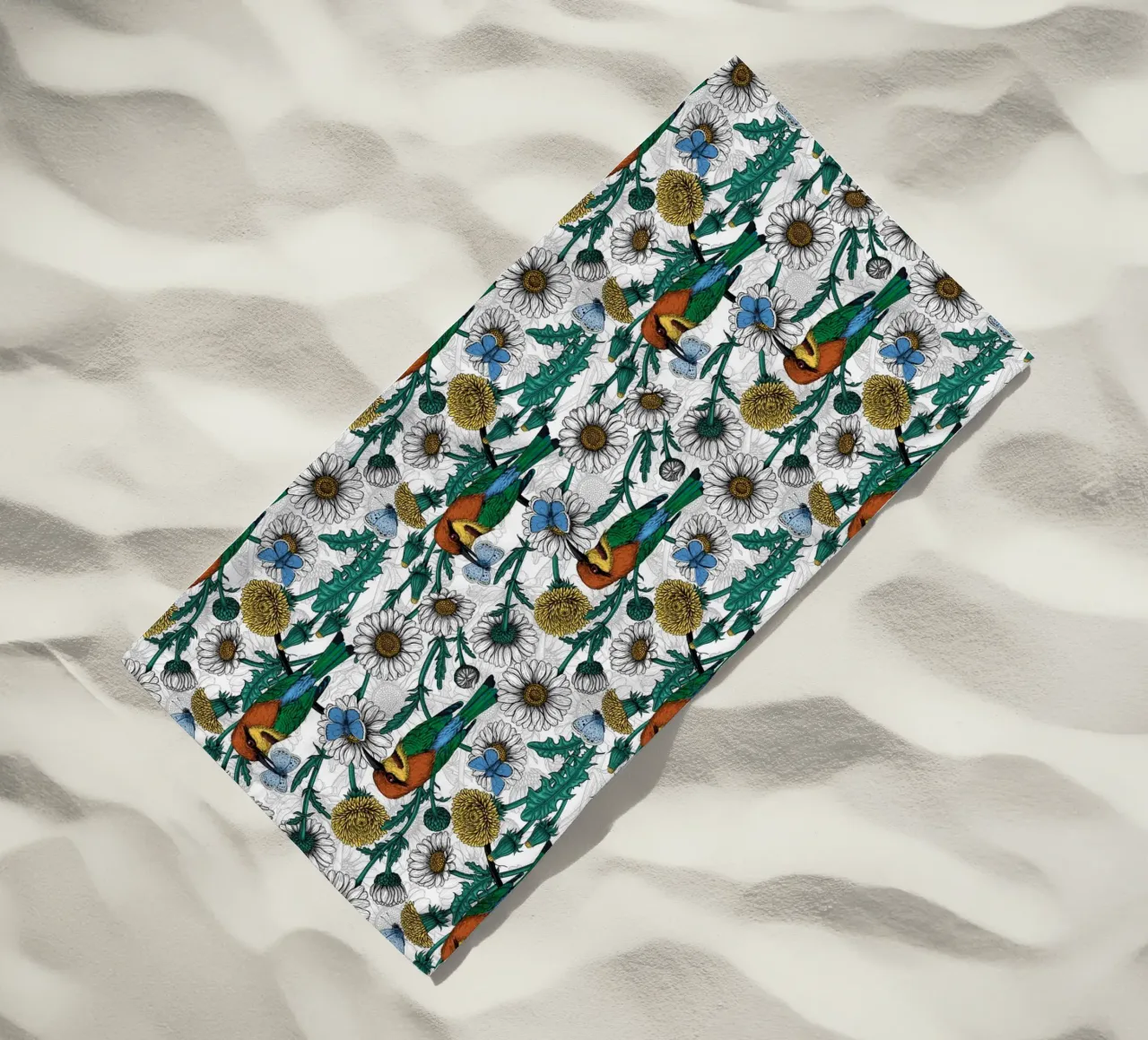 Katerina Kirilova - Mangiatori di api e amanti delle api bianche telo mare da The Artcircle