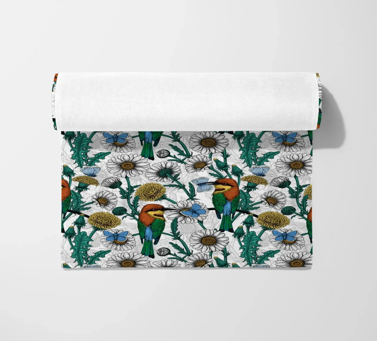 Katerina Kirilova - Mangiatori di api e amanti delle api bianche telo mare da The Artcircle